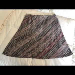 Tweed A-line skirt